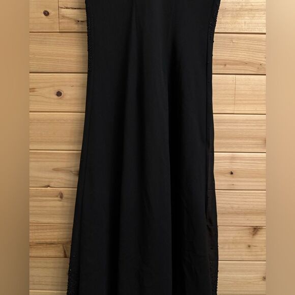 Vintage Y2K Ninalee Sz Small Beaded Flutter Sleeve Whimsigoth Vampire Dress Gown - Picture 12 of 14